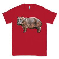 Red hippopotamus Classic Tee - LillyAllenDesigns