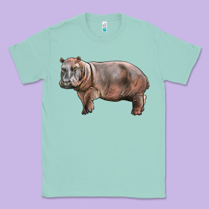 Hippopotamus Classic Tee Designed By Lillyallendesigns
