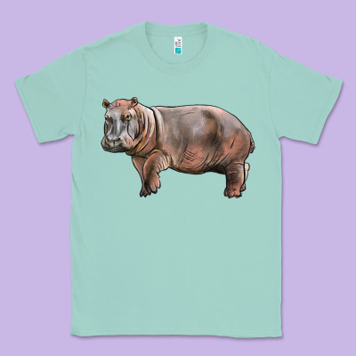 Hippopotamus Classic Tee Designed By Lillyallendesigns