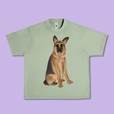 German Shepherd Urban Heavy Tee Designed By Jahusdesignshop