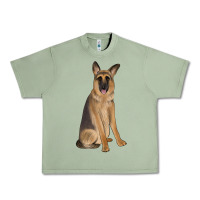Oil Green german shepherd Urban Heavy Tee - JahusDesignShop