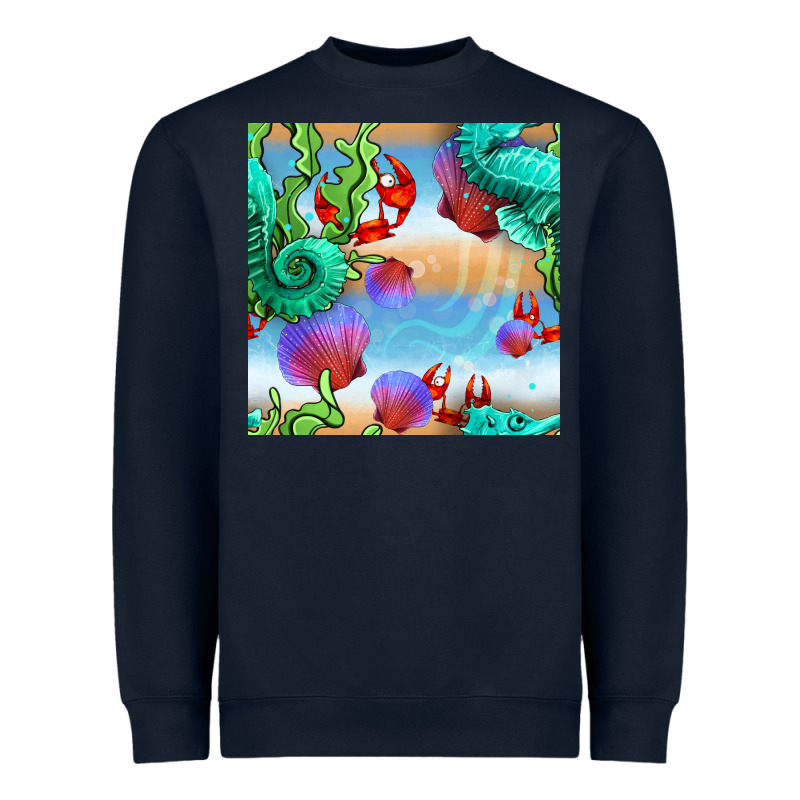 Seahorse And Beach Heavyweight Sweatshirt by BundleAndBundleShop | Teevron