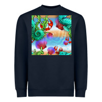 Navy seahorse and beach Heavyweight Sweatshirt - BundleAndBundleShop