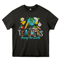Asphalt teachers change the world Heavy Core Tee - texasbilliewilder