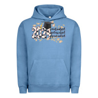 Pigment Pebble Blue 2024 motivated educated graduated Urban Hoodie - CowGirlArtShop