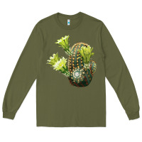 Army Green nylon hedgehog cactus Long Sleeve Tee - LillyAllenDesigns