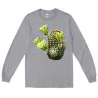 Heather Grey nylon hedgehog cactus Long Sleeve Tee - LillyAllenDesigns