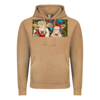 Vintage Camel Charolais bull and calf Vintage Hoodie - RanaPortraitStore