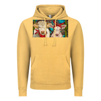 Vintage Mustard Charolais bull and calf Vintage Hoodie - RanaPortraitStore
