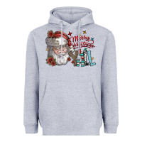 Heather Grey merry christmas yall Heavyweight Hoodie - SublimationCraftShop