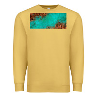 Antique Gold tooled leather turquoise glitter 11oz mug Premium Sweatshirt - Jasminsmagicworld