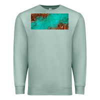 Seafoam tooled leather turquoise glitter 11oz mug Premium Sweatshirt - Jasminsmagicworld