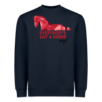 Navy Everybody's Got A Horse Neigh Heavyweight Sweatshirt - Bettercallsaul