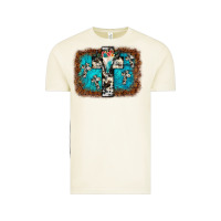 Vintage Arctic bull skull cross backgraund Vintage Tee - JahusDesignShop