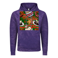 Cloud Purple christmas cake seamless pattern Vintage Hoodie - BundleAndBundleShop
