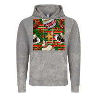Cloud Rock christmas cake seamless pattern Vintage Hoodie - BundleAndBundleShop