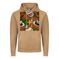 Vintage Camel christmas cake seamless pattern Vintage Hoodie - BundleAndBundleShop