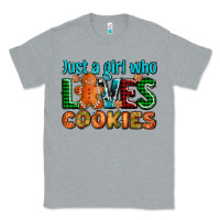 Heather Grey just a girl who loves cookies Classic Tee - AdoDesignShop