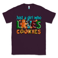 Plum just a girl who loves cookies Classic Tee - AdoDesignShop