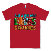 Red just a girl who loves cookies Classic Tee - AdoDesignShop