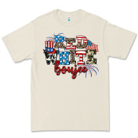 Bone Red whıte boujee Premium Tee - AdoDesignShop