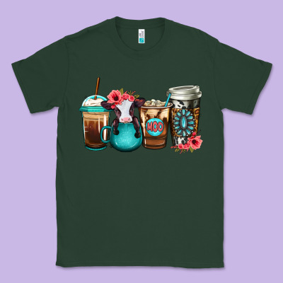 Baby Calf Coffee Cups Classic Tee Designed By Jasminsmagicworld