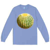 Colony Blue golden barrel cactus Long Sleeve Tee - LillyAllenDesigns