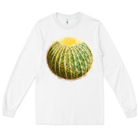 White golden barrel cactus Long Sleeve Tee - LillyAllenDesigns