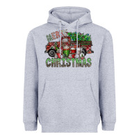 Heather Grey merry christmas Heavyweight Hoodie - SublimationCraftShop