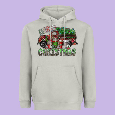 Merry Christmas Heavyweight Hoodie Designed By Sublimationcraftshop