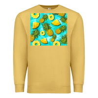 Antique Gold blue pineapple Premium Sweatshirt - BarkalooDesign