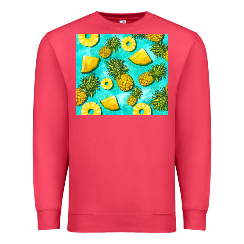 Blue Pineapple Premium Sweatshirt by BarkalooDesign | Teevron