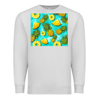 Dove Grey blue pineapple Premium Sweatshirt - BarkalooDesign