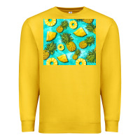 Lemon blue pineapple Premium Sweatshirt - BarkalooDesign