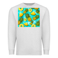 Oatmeal Heather blue pineapple Premium Sweatshirt - BarkalooDesign