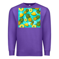 Purple blue pineapple Premium Sweatshirt - BarkalooDesign