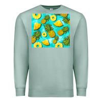 Seafoam blue pineapple Premium Sweatshirt - BarkalooDesign