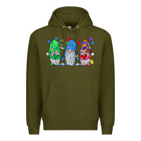 Army Green autism gnome Premium Hoodie - JahusDesignShop