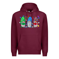 Burgundy autism gnome Premium Hoodie - JahusDesignShop