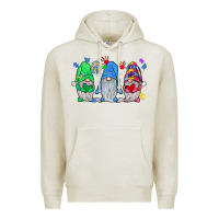 Oatmeal Heather autism gnome Premium Hoodie - JahusDesignShop