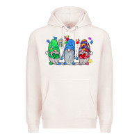 Pale Pink autism gnome Premium Hoodie - JahusDesignShop