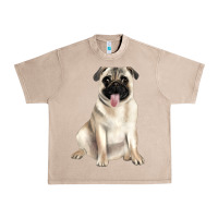 French Oak pug Urban Heavy Tee - JahusDesignShop