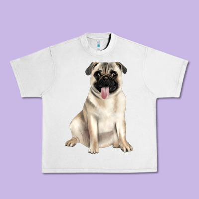Pug Urban Heavy Tee Designed By Jahusdesignshop