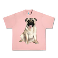 Salmon pug Urban Heavy Tee - JahusDesignShop