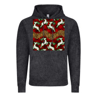 Vintage Black christmas deer and plaid seamless pattern Vintage Hoodie - BundleAndBundleShop