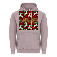Vintage Zinc christmas deer and plaid seamless pattern Vintage Hoodie - BundleAndBundleShop