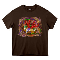 Chocolate Brown Mardi gras king cake crawfish Heavy Core Tee - RanaPortraitStore