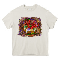 Cream Mardi gras king cake crawfish Heavy Core Tee - RanaPortraitStore