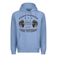 Colony Blue push harder Premium Hoodie - Bettercallsaul