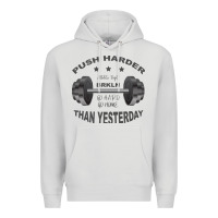 Dove Grey push harder Premium Hoodie - Bettercallsaul